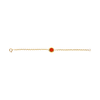 Pulsera pasta turquesa/coral 14K