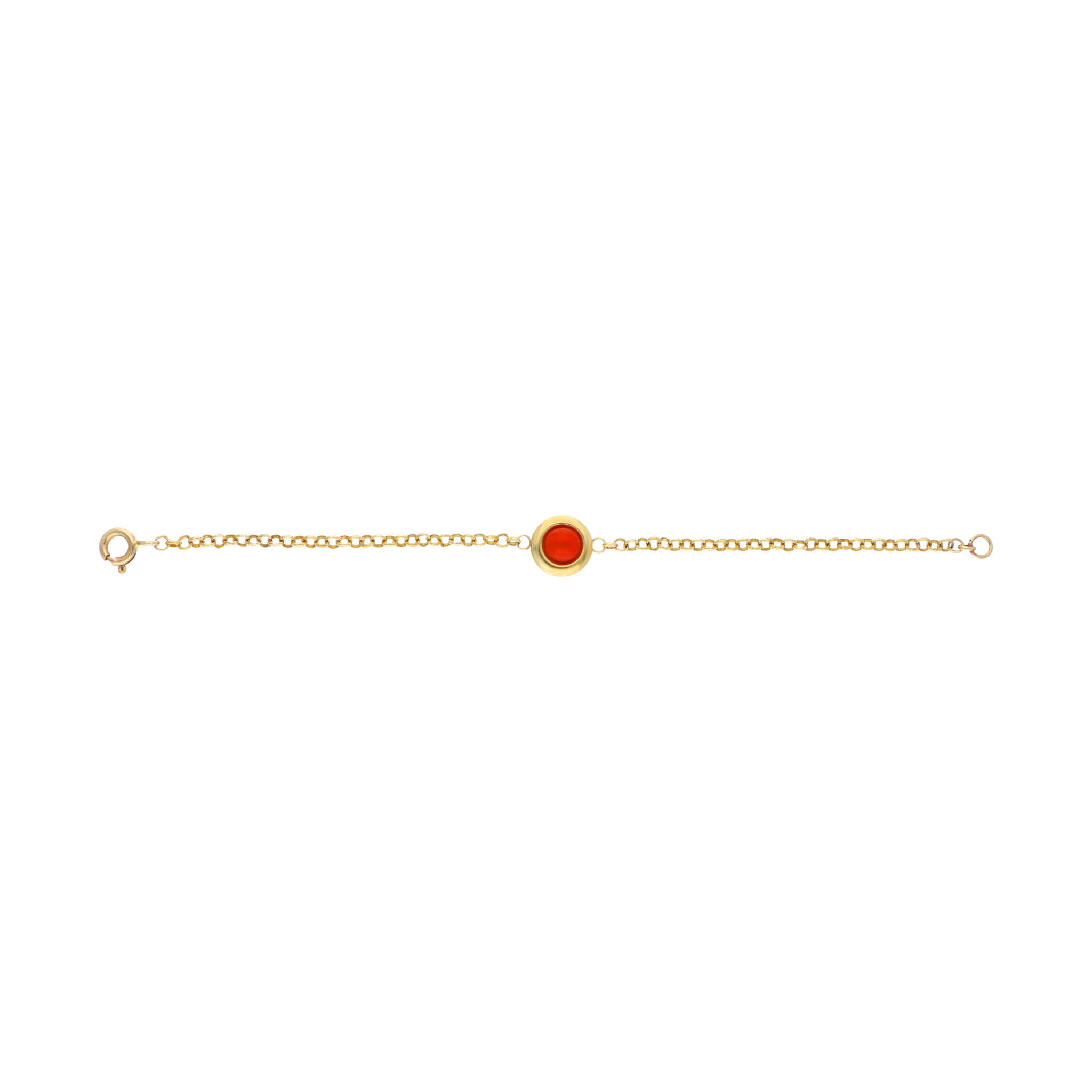 Pulsera pasta turquesa/coral 14K