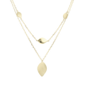 Collar layers hojas 14K