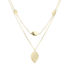 Collar layers hojas 14K