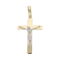 Cruz Cristo bicolor 14K