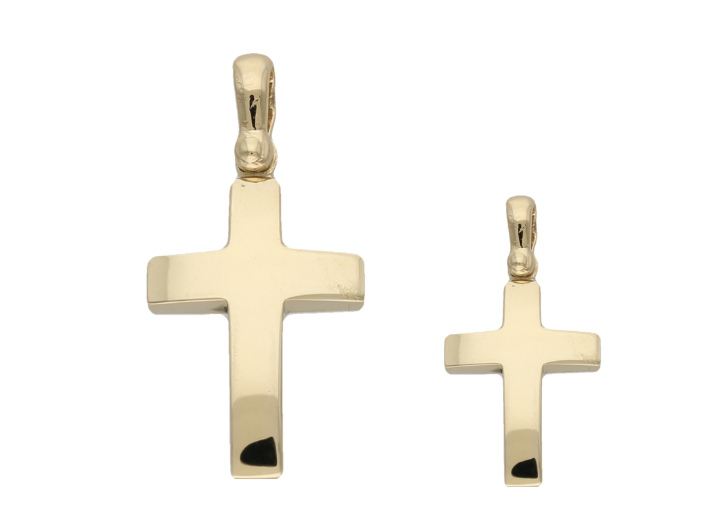 Cruz lisa 14K