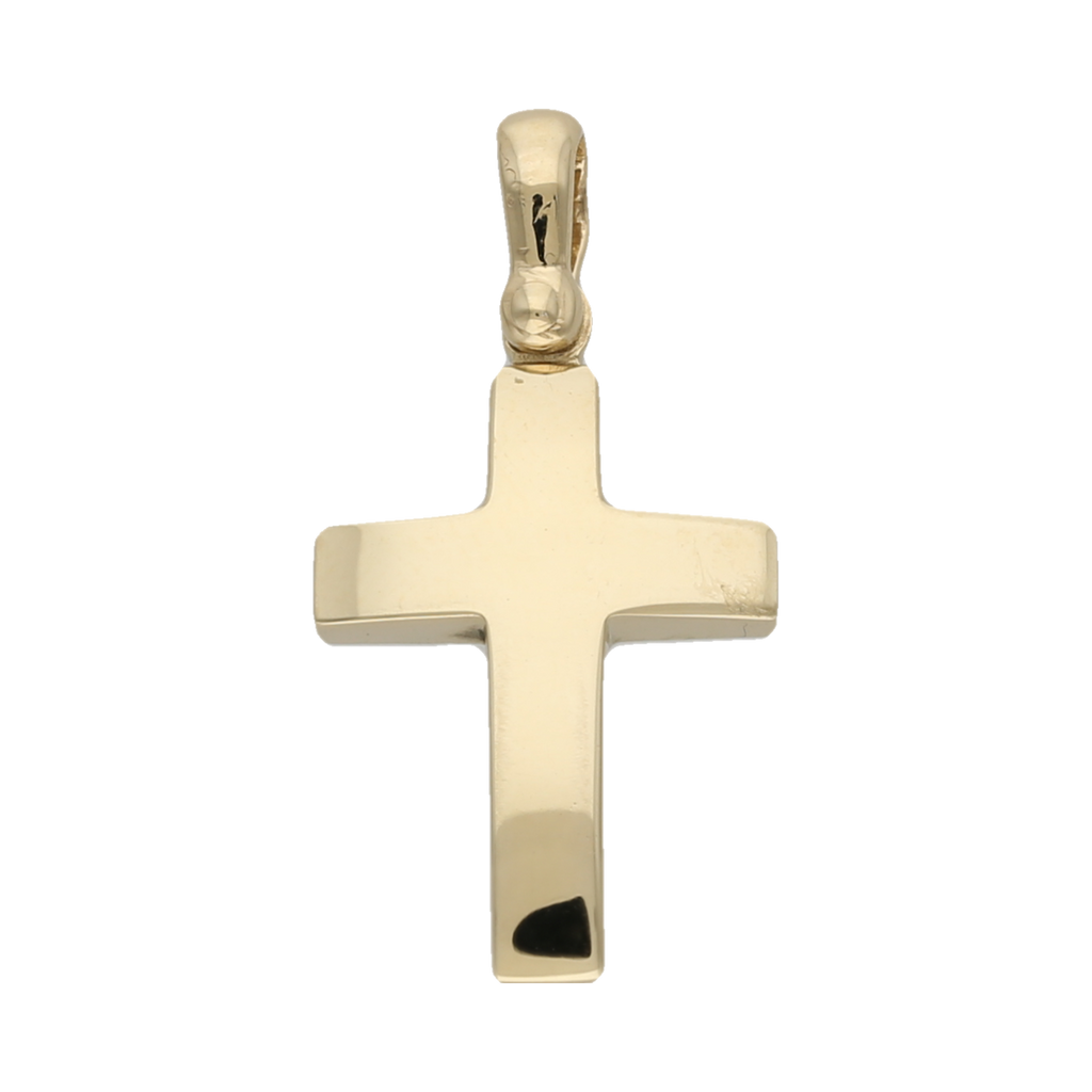 Cruz lisa 14K
