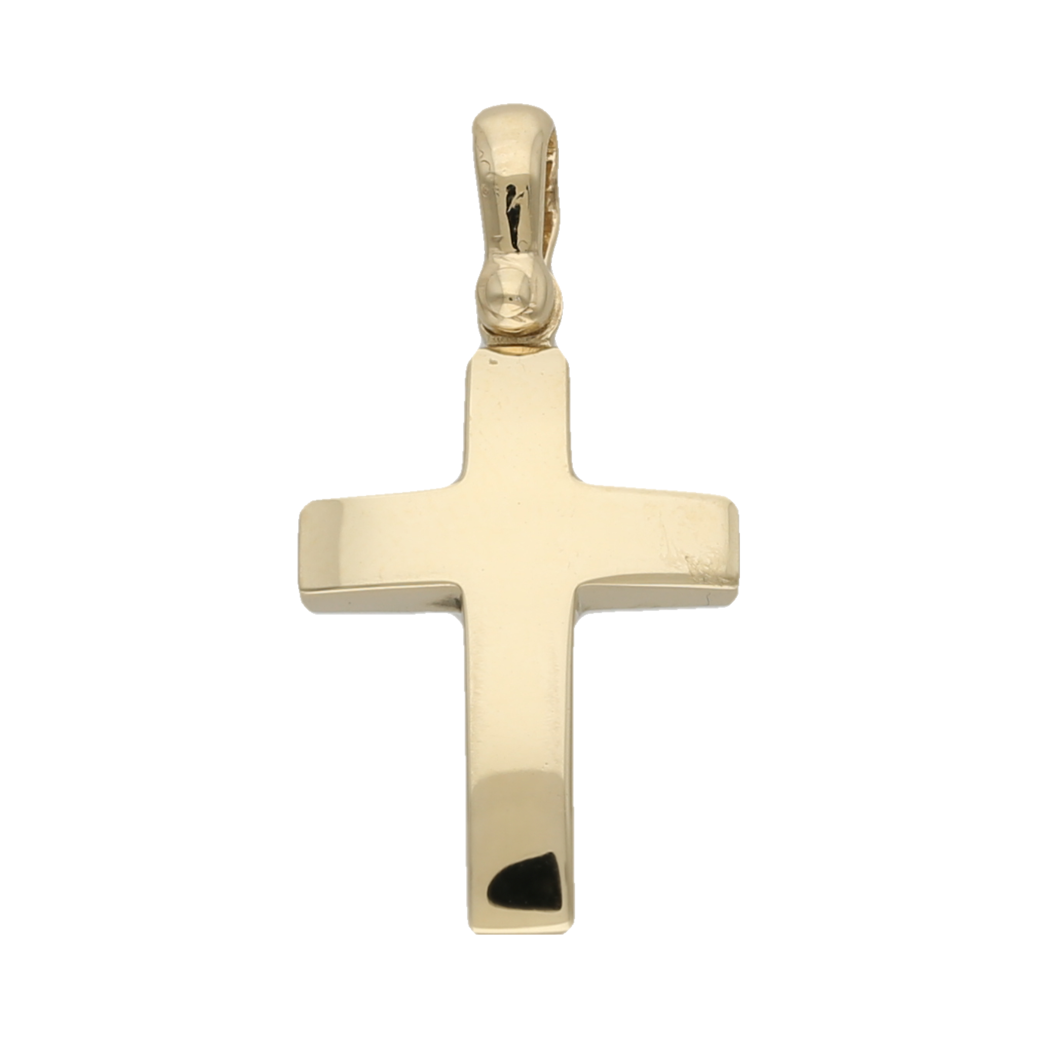 Cruz lisa 14K
