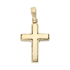 Cruz lisa 14K