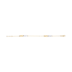 Pulsera bicolor 2 eslabones 14K