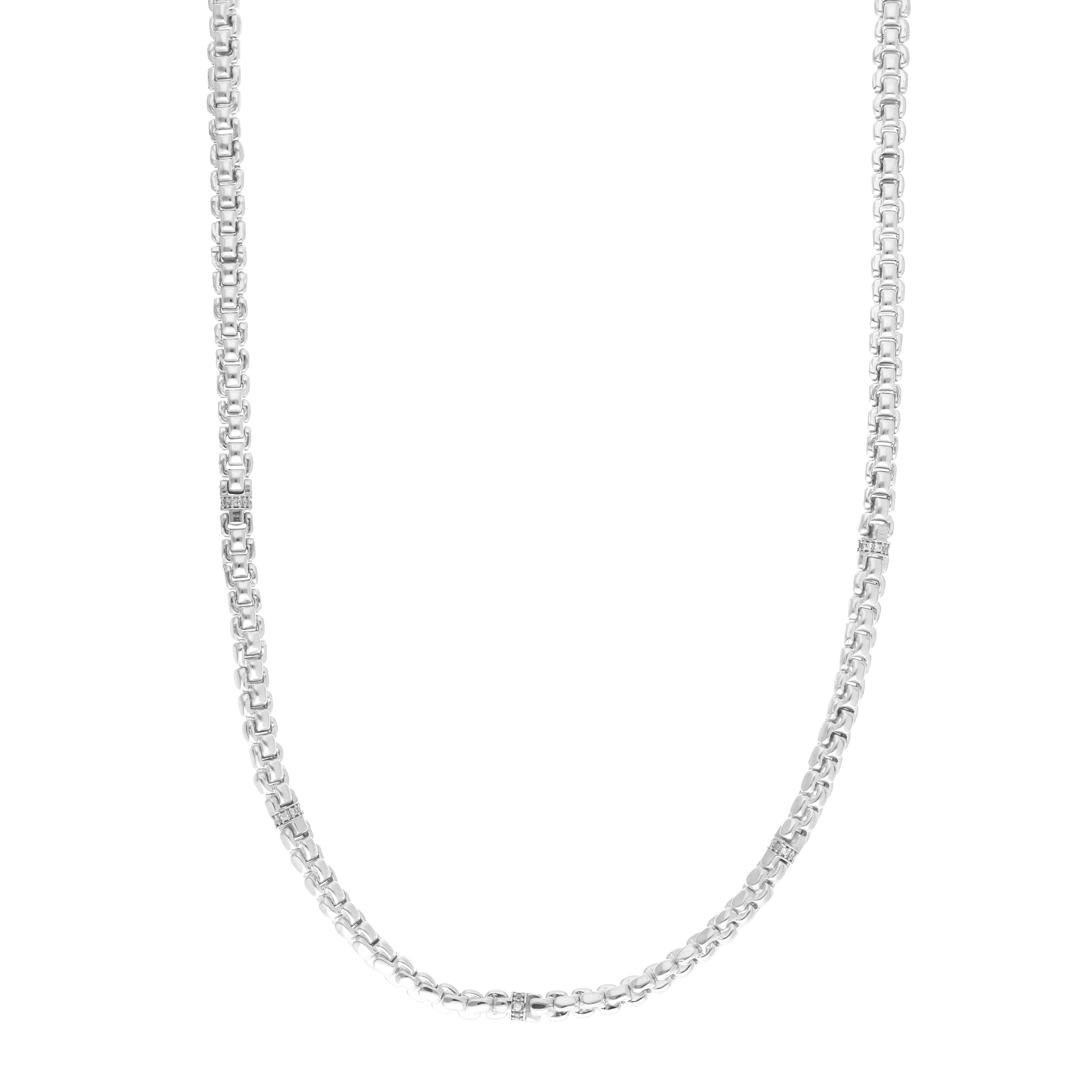 Cadena 5mm con circonias 14K