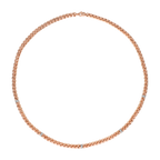 Cadena 5mm con circonias 14K