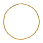 Cadena 5mm con circonias 14K