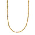 Cadena 5mm con circonias 14K
