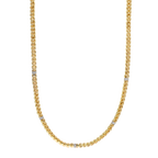 Cadena 5mm con circonias 14K