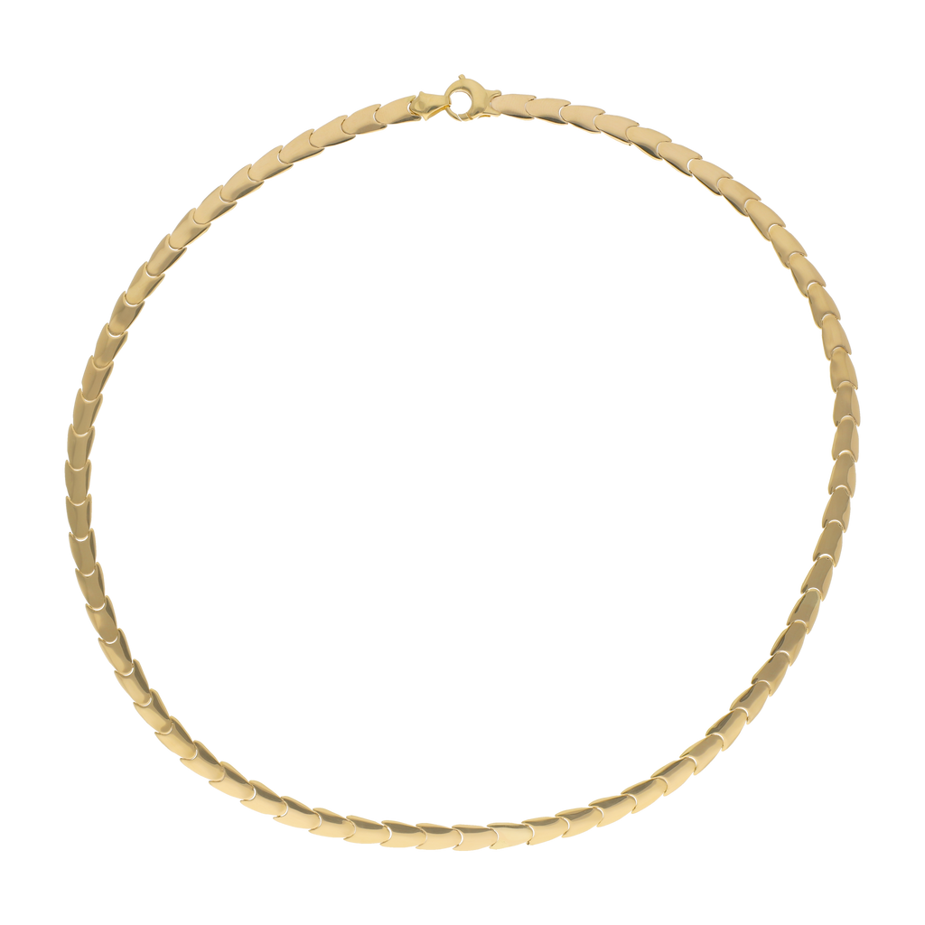 Cadena 5mm reversible 14K