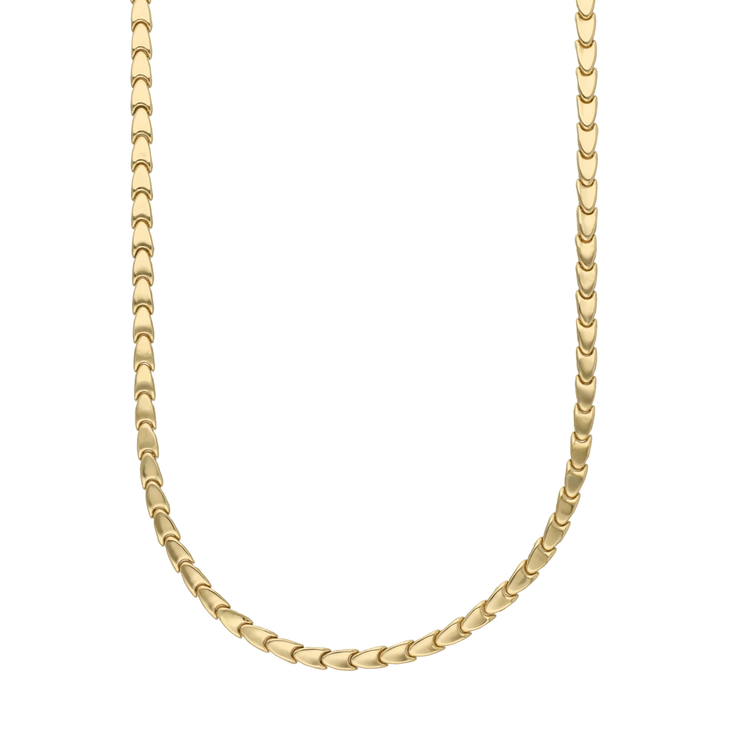 Cadena 5mm reversible 14K