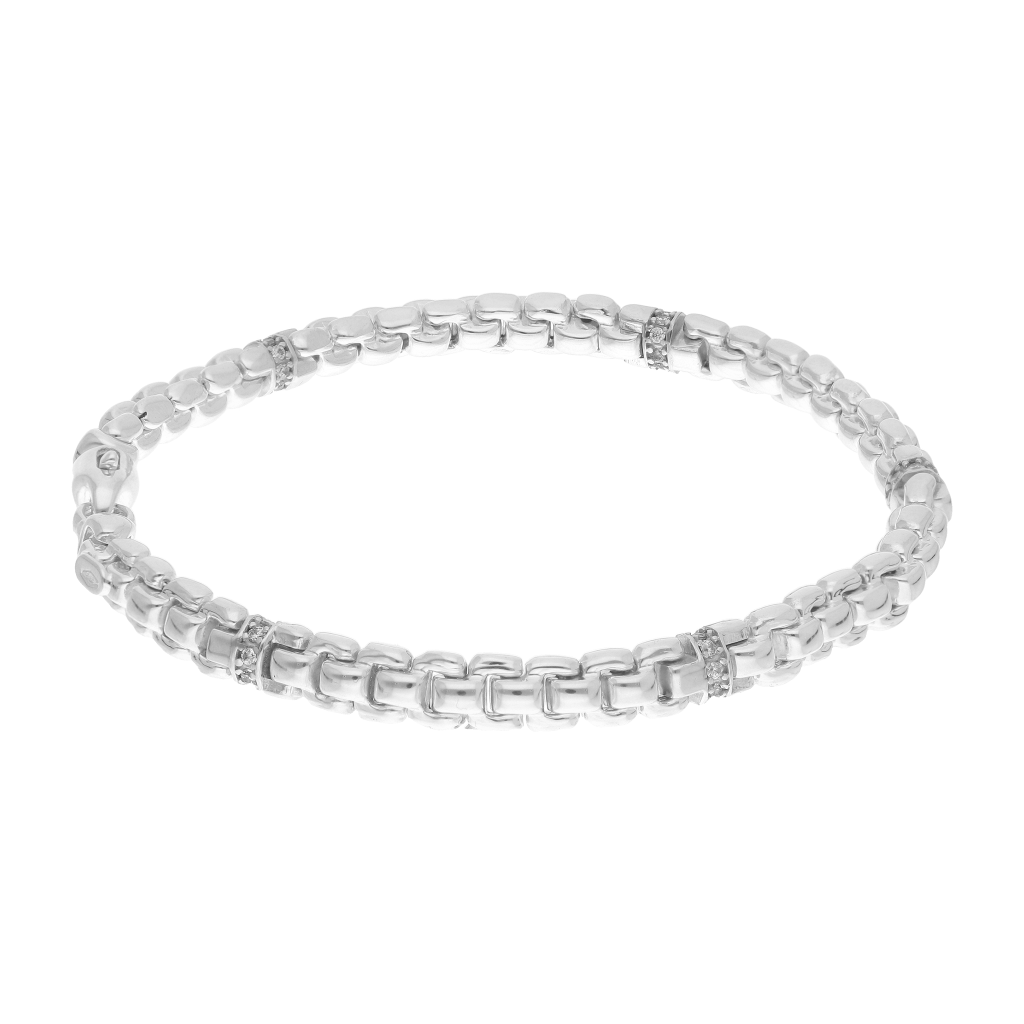 Pulsera 5mm con circonias 14K