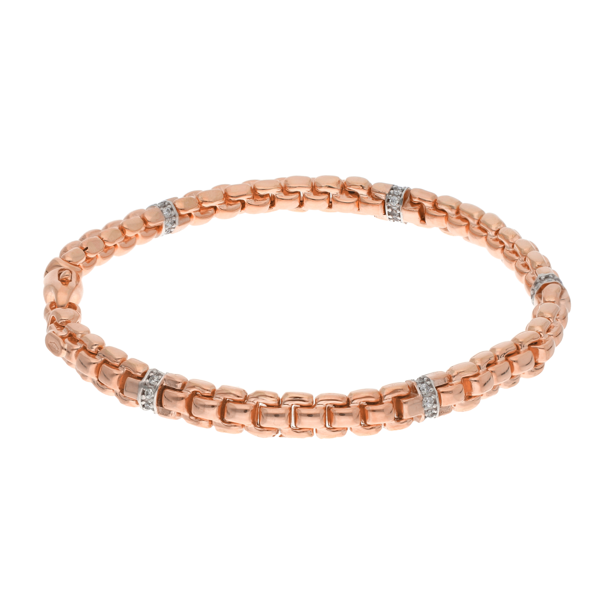 Pulsera 5mm con circonias 14K