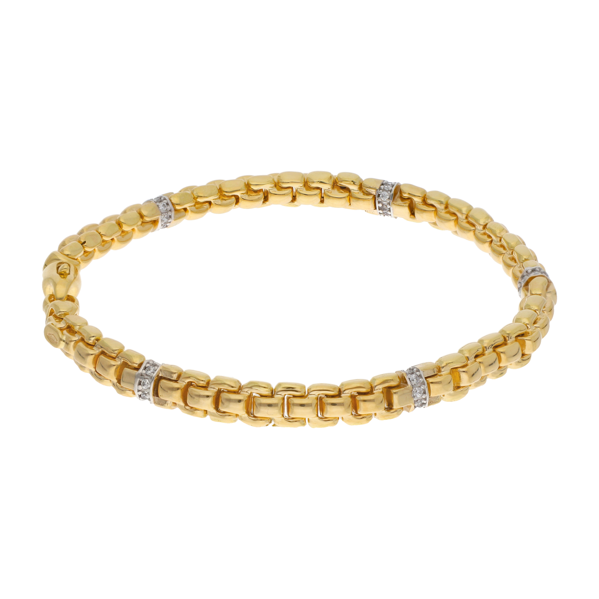 Pulsera 5mm con circonias 14K