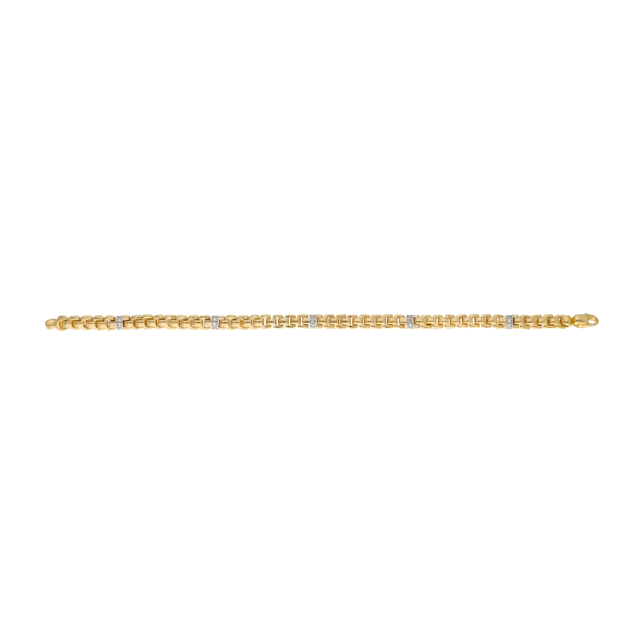 Pulsera 5mm con circonias 14K