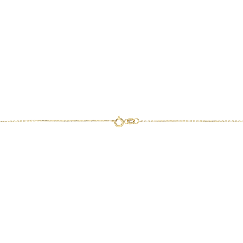 Collar cruz mini circonias 14K