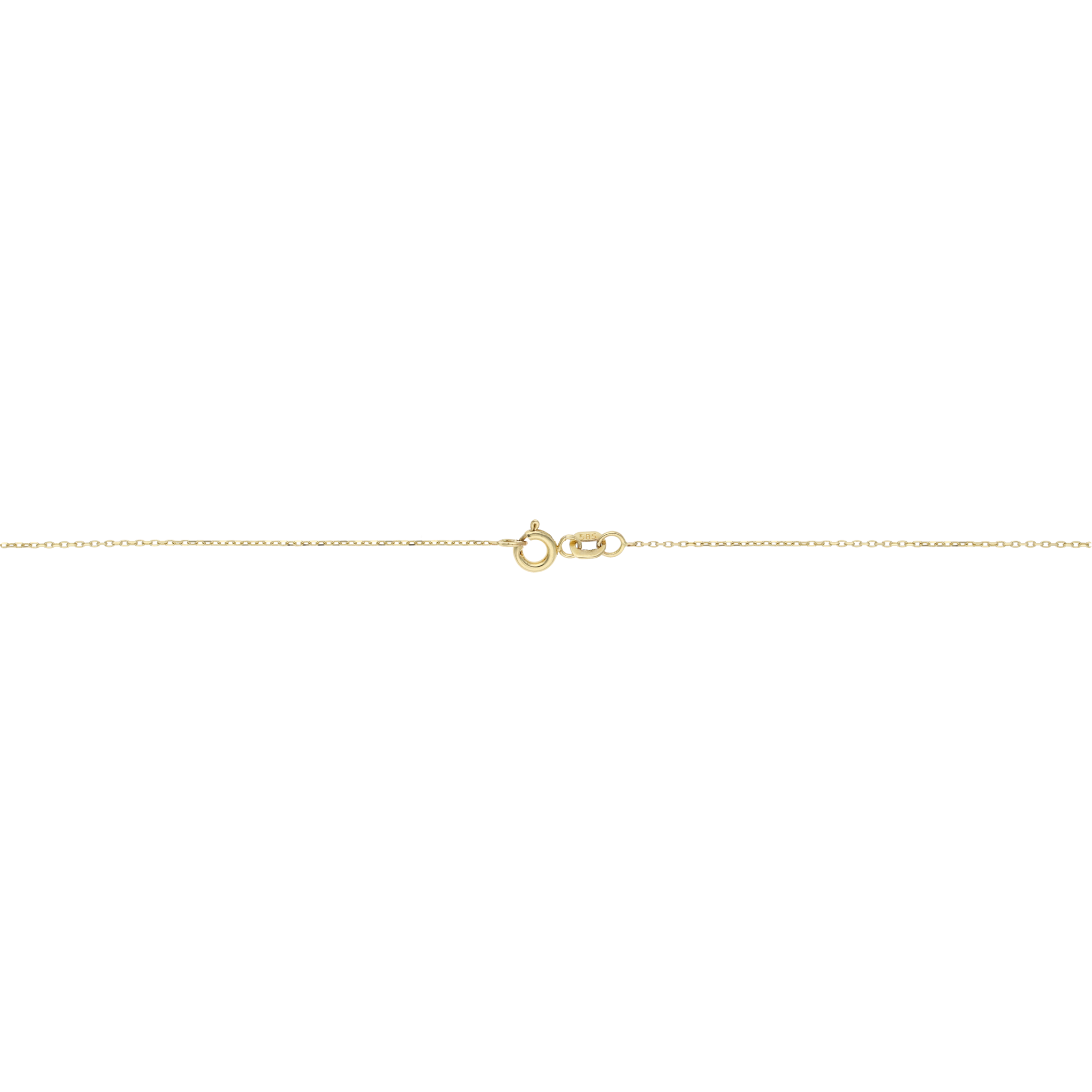 Collar cruz mini circonias 14K