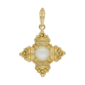 Cruz griega piedra color 14K