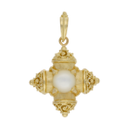 Cruz griega piedra color 14K