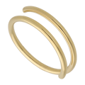 Anillo 2 filas oro amarillo 14K