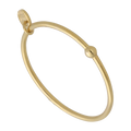 Anillo delgado 1 bolita mini 14K