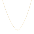 Collar dije perla mini 14K