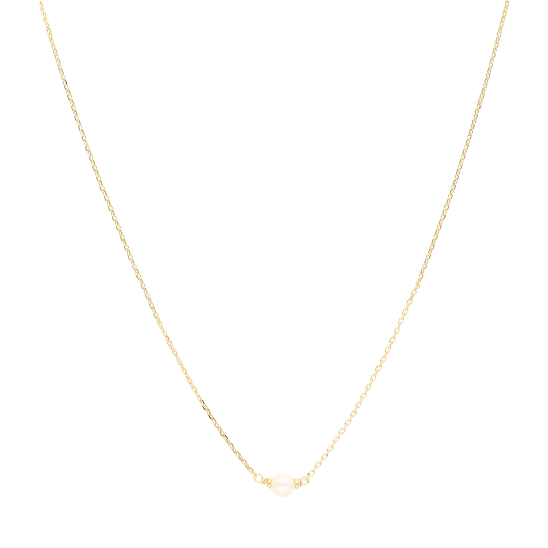 Collar dije perla mini 14K