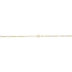 Collar perlas blancas y bolitas oro 14K