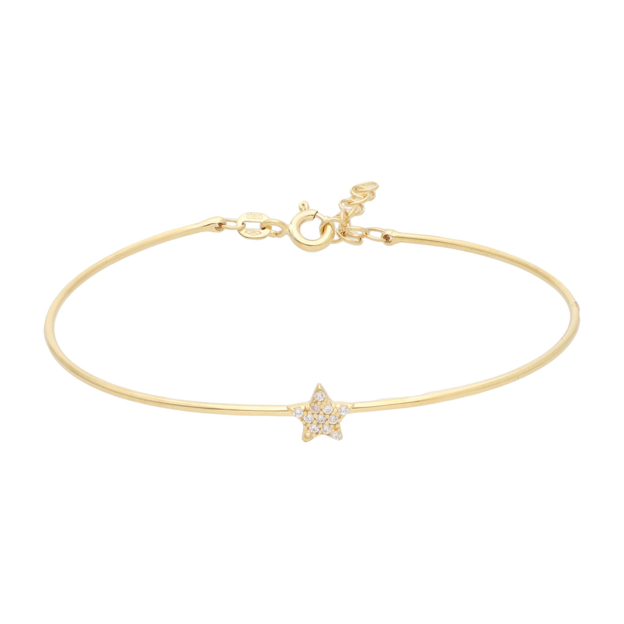 Aro flexible figura circonias 14K