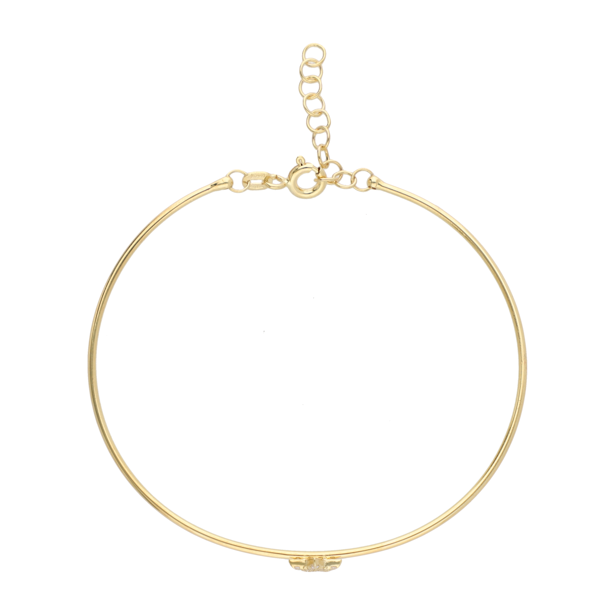 Aro flexible figura circonias 14K