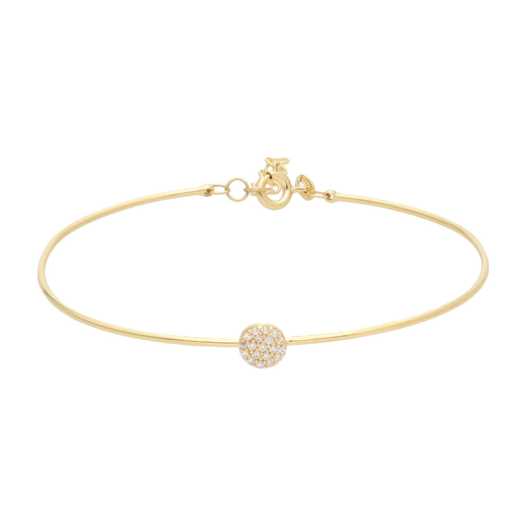 Aro flexible figura circonias 14K