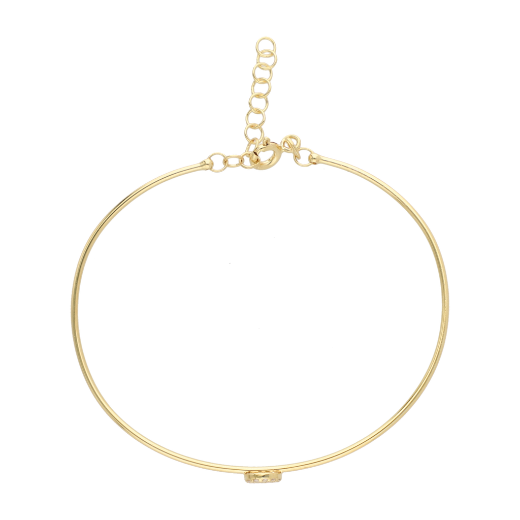 Aro flexible figura circonias 14K