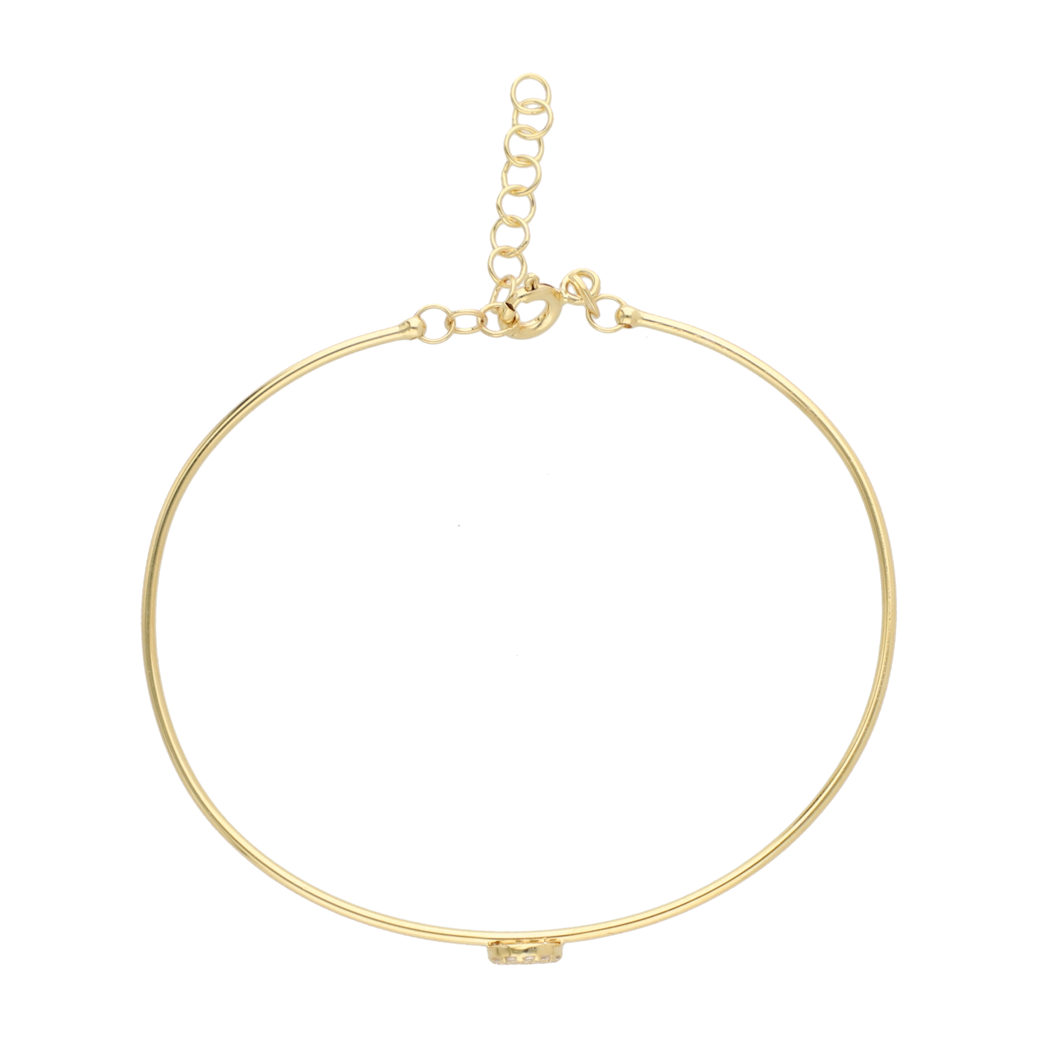 Aro flexible figura circonias 14K