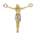 Dije Cristo bicolor 14K