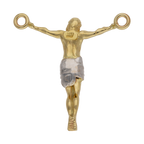 Dije Cristo bicolor 14K