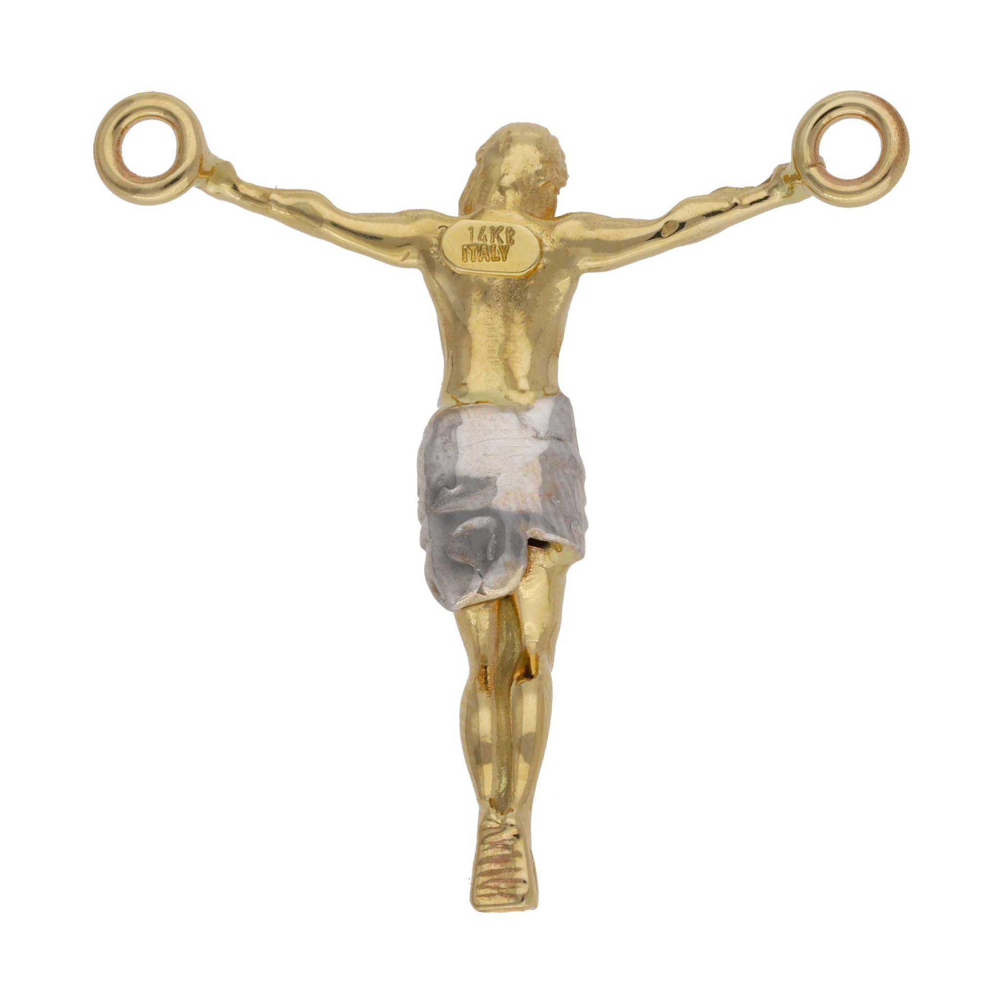 Dije Cristo bicolor 14K