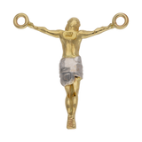 Dije Cristo bicolor 14K