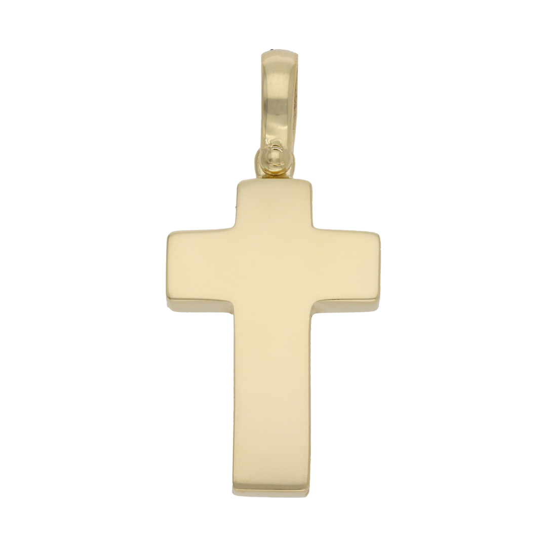 Cruz lisa 14K