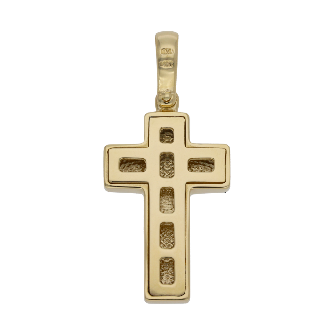 Cruz lisa 14K