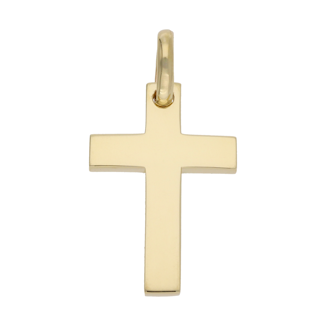 Cruz lisa 14K