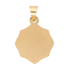 Medalla Guadalupe bisel octagonal 14K
