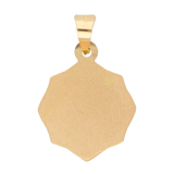 Medalla Guadalupe bisel octagonal 14K