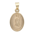 Medalla oval Guadalupe 14K