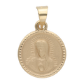 Medalla busto Guadalupe mate 14K