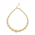 Pulsera bolas huecas 14K