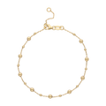 Pulsera bolitas lisas 14K