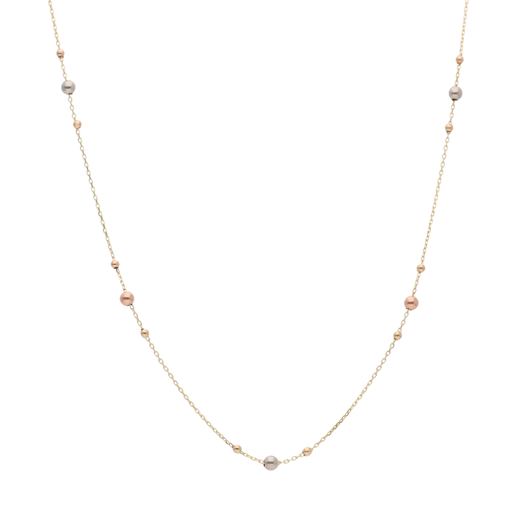 Collar bolitas fiorentino 14K