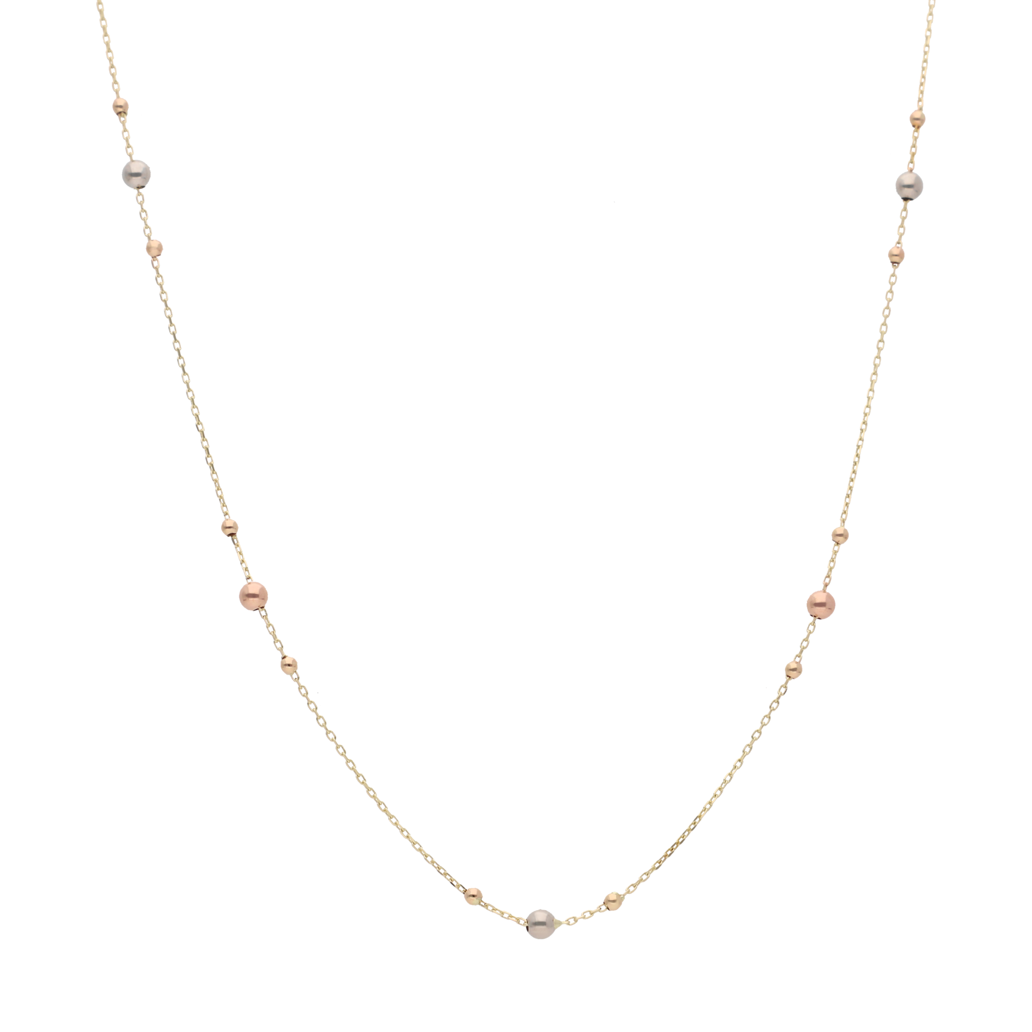 Collar bolitas fiorentino 14K